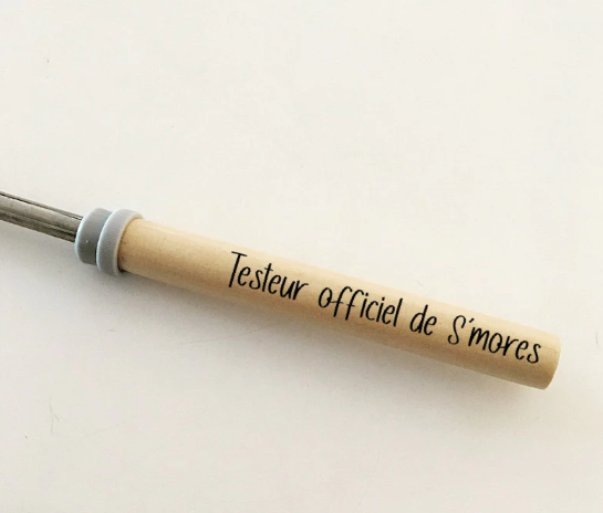 Baguette à guimauves en bois - télescopique - Testeur officiel de S'mores